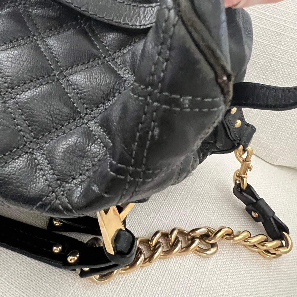 Marc Jacobs Quilted Tote Bag black gold hardware - Picture 10 of 16